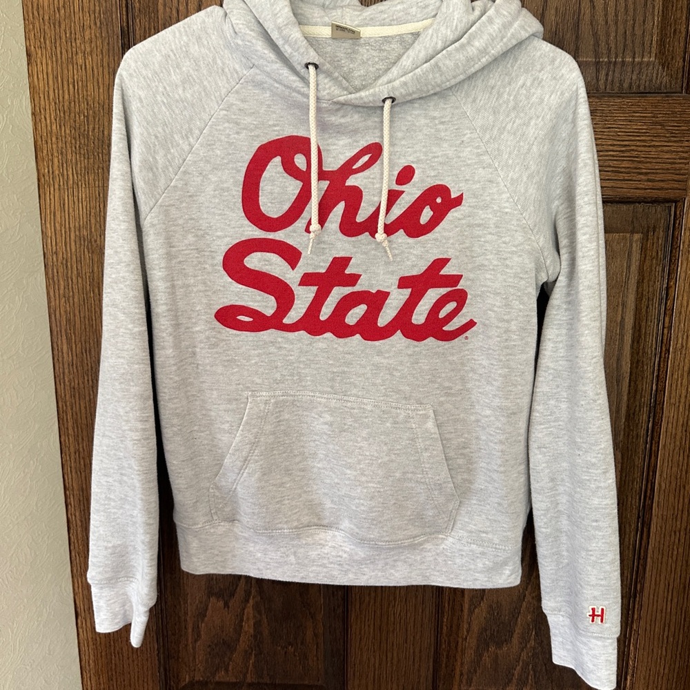 Gray Ohio State Homage Hoodie